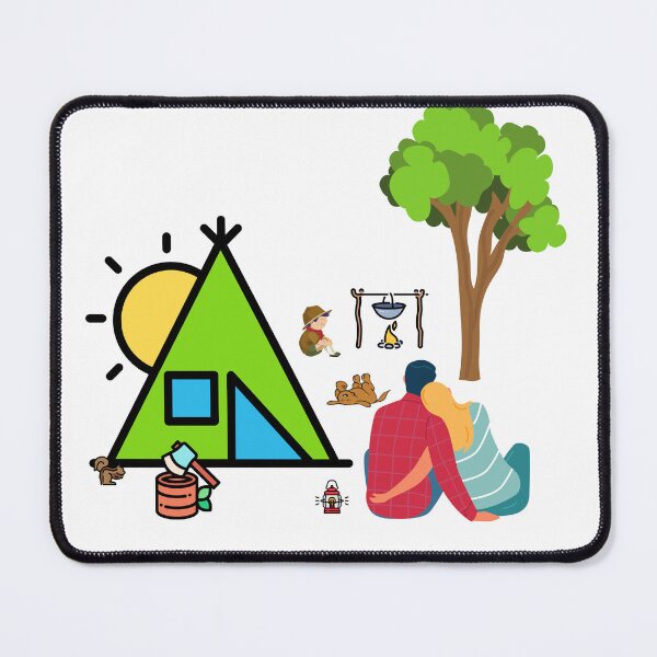 Item preview, Happy Camping - Camping Shirt | camping caps | camping stickers | for men women kids designed and sold by Duncan Udawatta  | The Mugzz Shop.