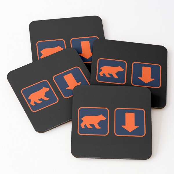Item preview, Orange Bear and Arrow Pointing Down designed and sold by MuraJuliel.