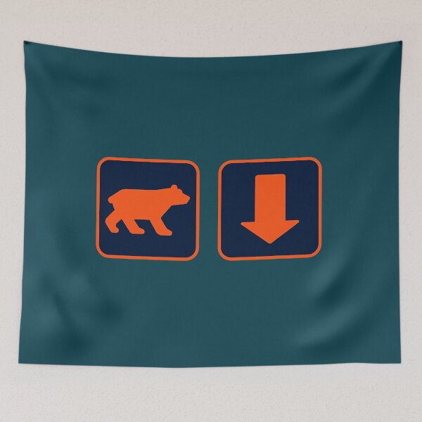 Item preview, Orange Bear and Arrow Pointing Down designed and sold by MuraJuliel.
