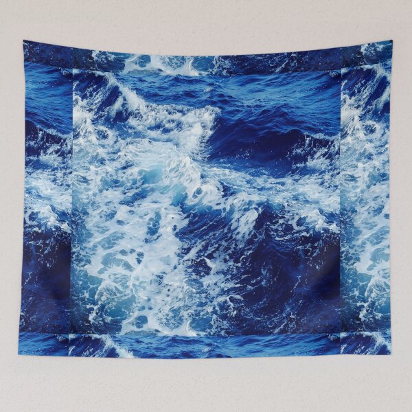 Item preview, Ocean Waves Blue Summer Sea Shore Beach Surf designed and sold by Draculaura2009.