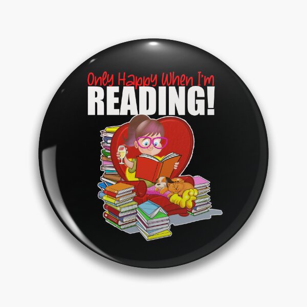 Item preview, Only Happy When I'm Reading! designed and sold by jimbairn.