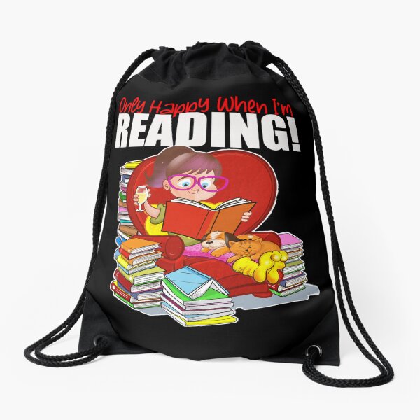 Item preview, Only Happy When I'm Reading! designed and sold by jimbairn.