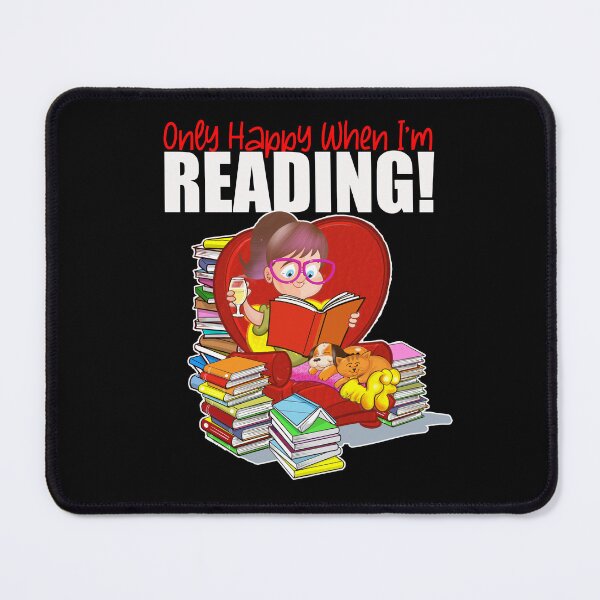 Item preview, Only Happy When I'm Reading! designed and sold by jimbairn.