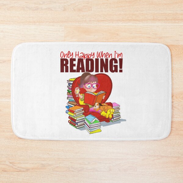 Item preview, Only Happy When I'm Reading! designed and sold by jimbairn.