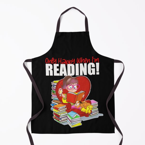 Item preview, Only Happy When I'm Reading! designed and sold by jimbairn.