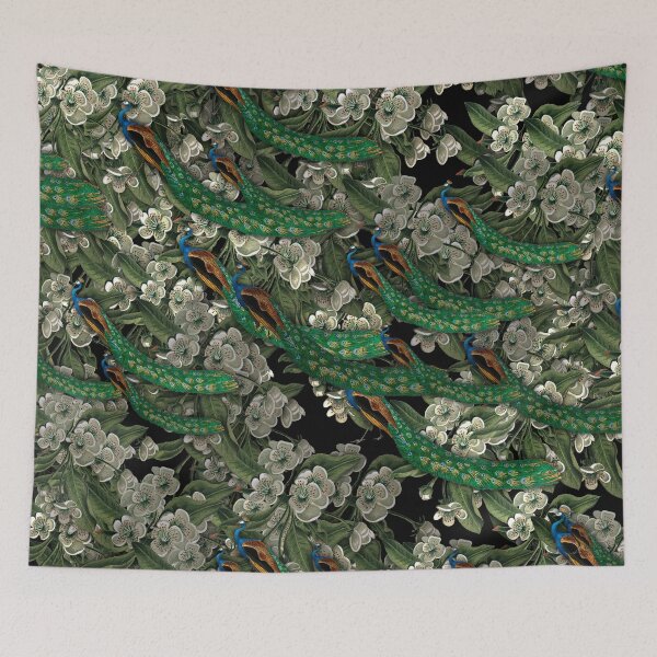 Item preview, Peacock and Flowers designed and sold by LRGraphics.