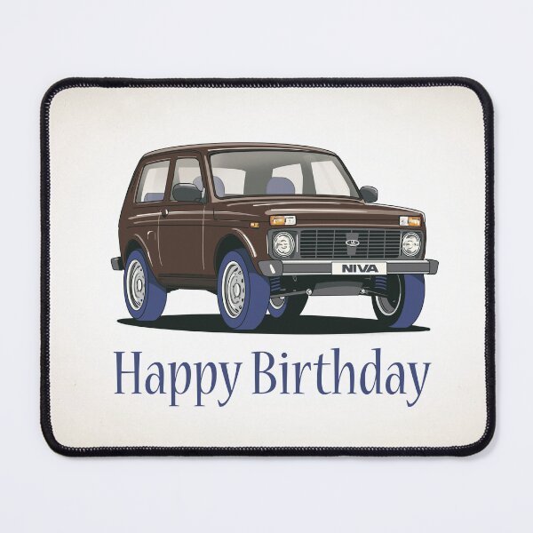 Item preview, Lada Niva 4x4 Birthday Card designed and sold by Webazoot Industries - Car Art.