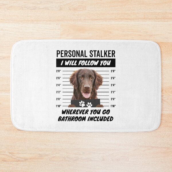Item preview, Personal Stalker Dog – Brown Flat Coated Retriever designed and sold by More Cute Dogs.