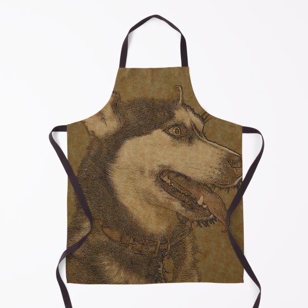 Item preview, Happy Husky Line Art designed and sold by ClownFishArts.