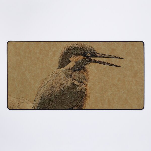 Item preview, Superb Kingfisher Line Art designed and sold by ClownFishArts.