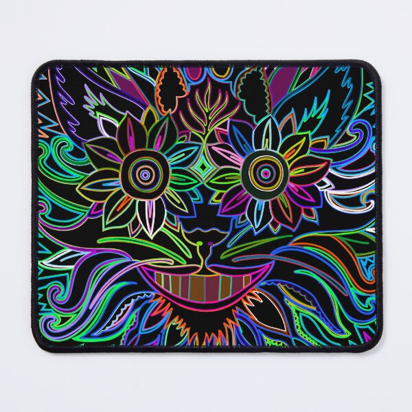 Item preview, Neon Doodles, Bad trip, Neon Dragon, Flower Eyes, Chesire Cat, Neon Dreams, Electric Dreams, Electric doodles, cool, designed and sold by Nostrathomas66.