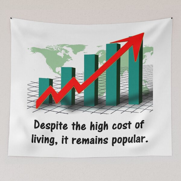Item preview, Despite The High Cost Of Living, It Remains Popular. designed and sold by DistinguishedMe.