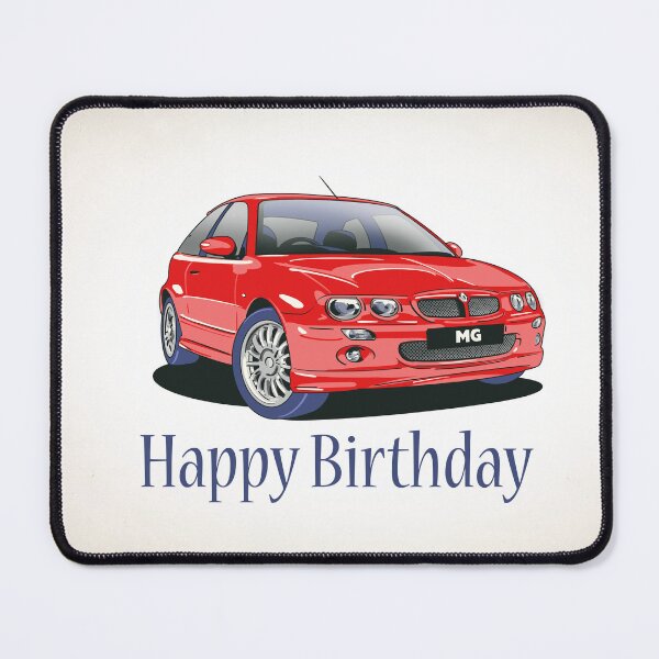 Item preview, Red MG ZR Car Birthday Card designed and sold by Webazoot Industries - Car Art.