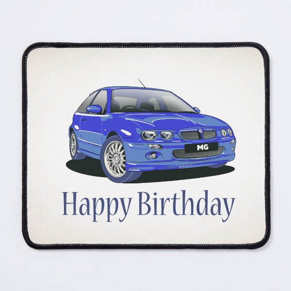 Item preview, Trophy Blue MG ZR Car Birthday Card designed and sold by Webazoot Industries - Car Art.