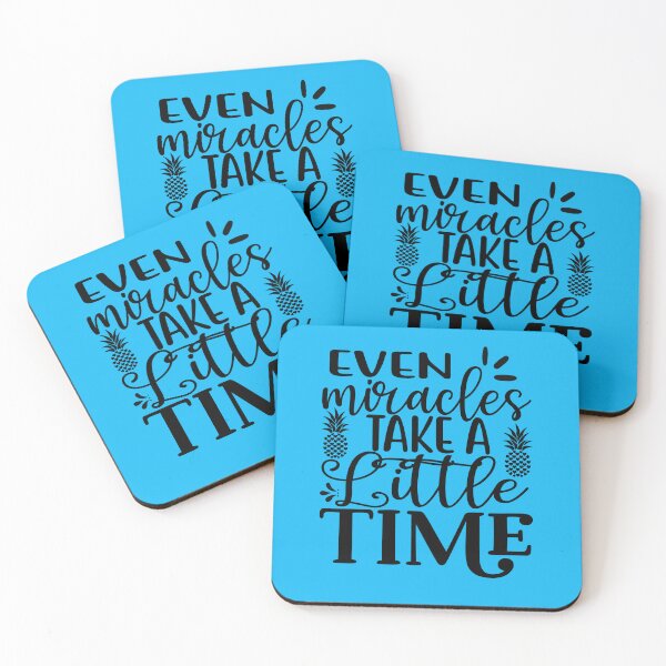 Item preview, Even Miracles Take A Little Time - Motivational Quote designed and sold by amersoliman.