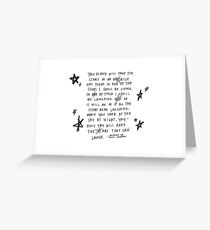 Living in the Stars Greeting Card