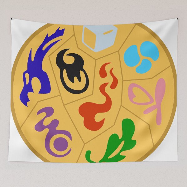 Item preview, Gym badges (Shield) designed and sold by Sml12.