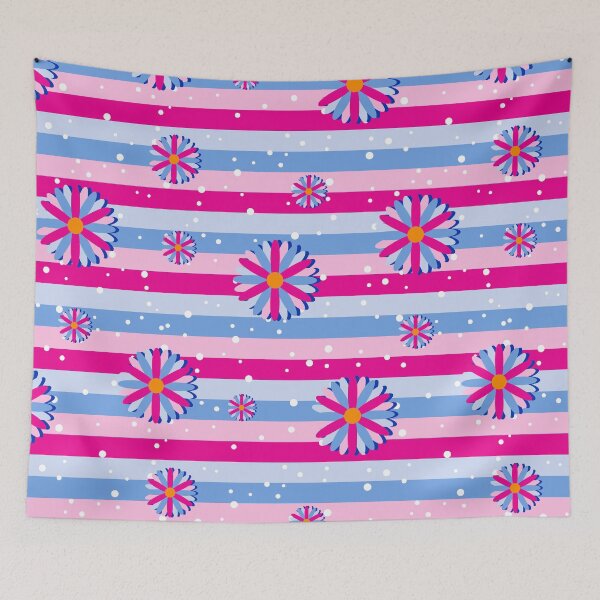 Item preview, Flowers Stripes Floral designed and sold by Shop-ArtGallery.