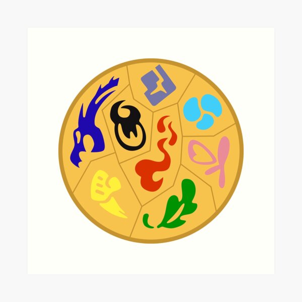 Item preview, Gym badges (Sword) designed and sold by Sml12.