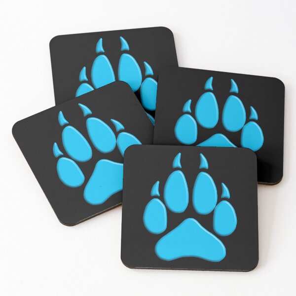 Item preview, Blue 3D Wolf Paw designed and sold by geraldineMS.