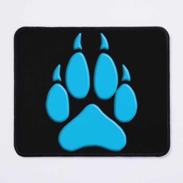 Item preview, Blue 3D Wolf Paw designed and sold by geraldineMS.