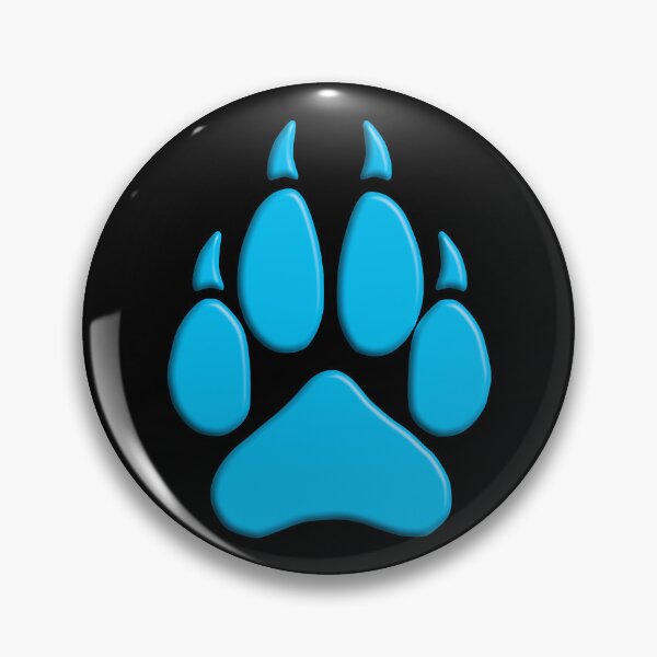 Item preview, Blue 3D Wolf Paw designed and sold by geraldineMS.