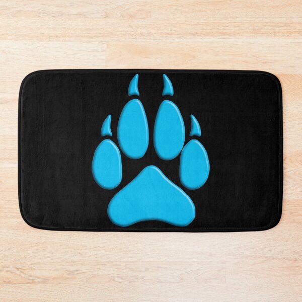 Item preview, Blue 3D Wolf Paw designed and sold by geraldineMS.