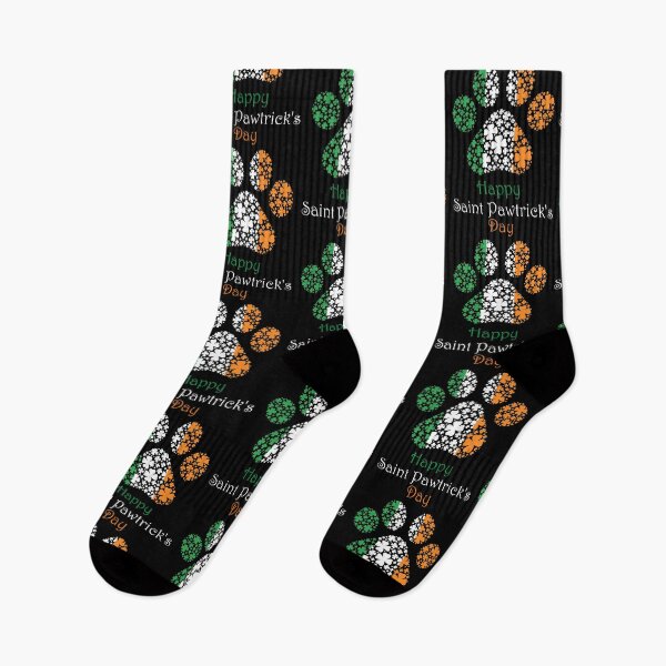 Item preview, Happy Saint Pawtrick's Day Irish Pawprint designed and sold by Deborah Camp.