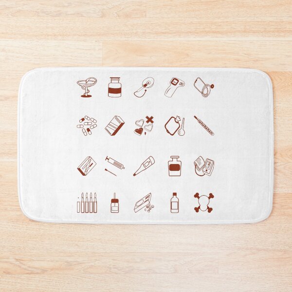 Item preview, Set of icons with images of medical items for a pharmacy, hospital, doctor, children's game, etc. designed and sold by Svetaslavna.
