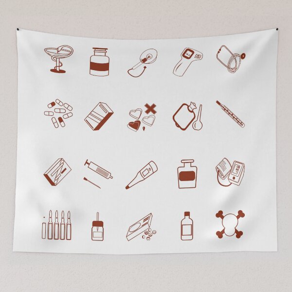 Item preview, Set of icons with images of medical items for a pharmacy, hospital, doctor, children's game, etc. designed and sold by Svetaslavna.