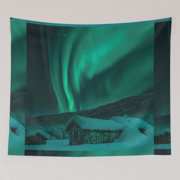 Item preview, Skyfall, Melting Northern Lights Spiral designed and sold by CAT-LUVERS.