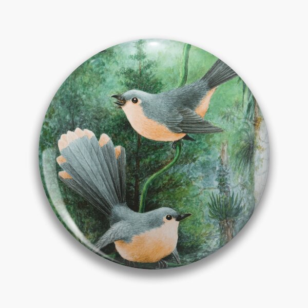 Item preview, Black and brown birds on tree branch painting designed and sold by BestDesign87.