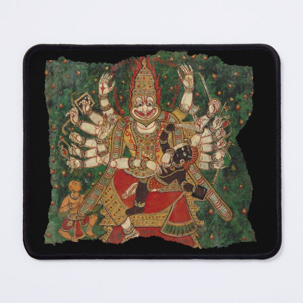 Item preview, Narasimha (Vintage Oil Painting) designed and sold by xKRISHNACOREx.