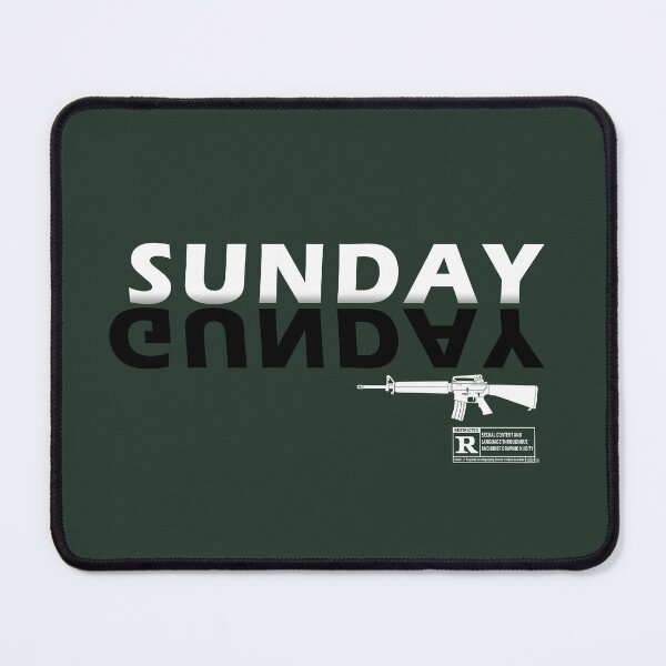 Item preview, Sunday Gunday Gun Military Firearm Funny white designed and sold by 9un5.