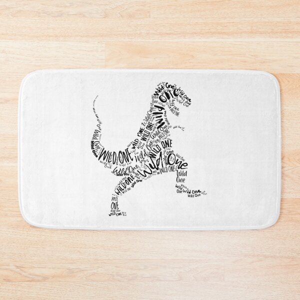 Item preview, Wild One T-Rex Dinosaur Silhouette Typography Art Black Fonts designed and sold by Cawaiico.