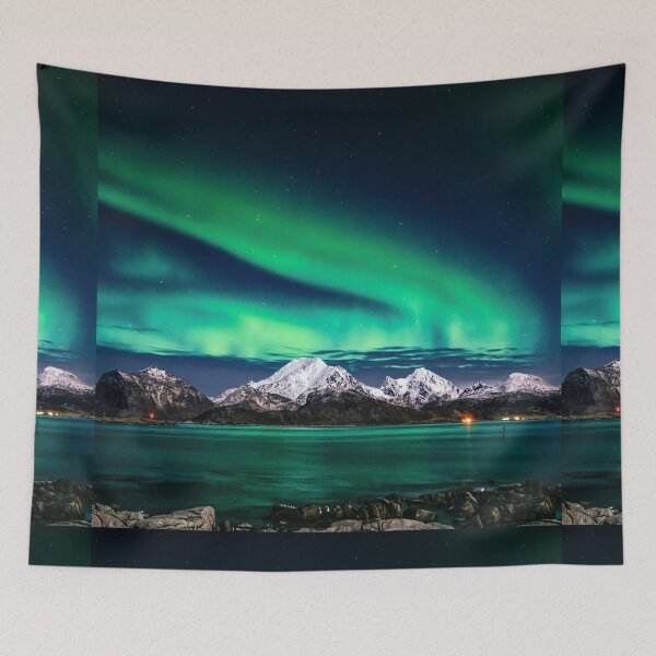 Item preview, Skyfall, Melting Northern Lights Spiral designed and sold by CAT-LUVERS.