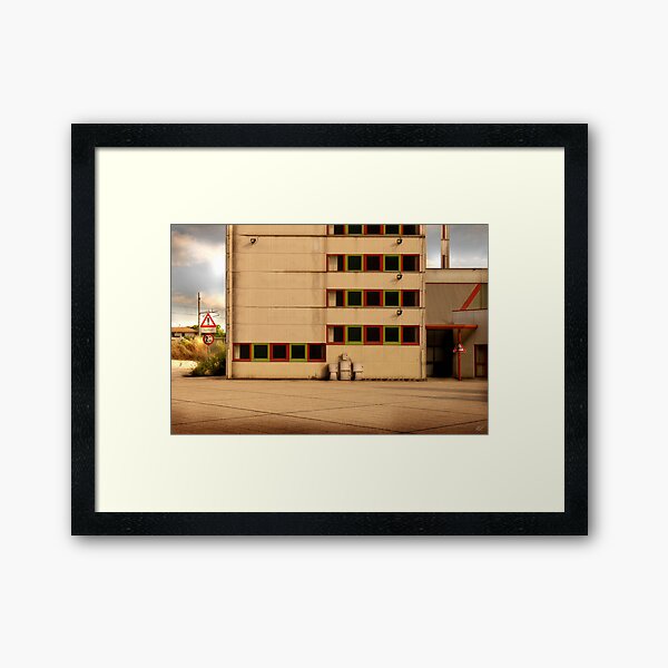 Red & Lime Framed Art Print