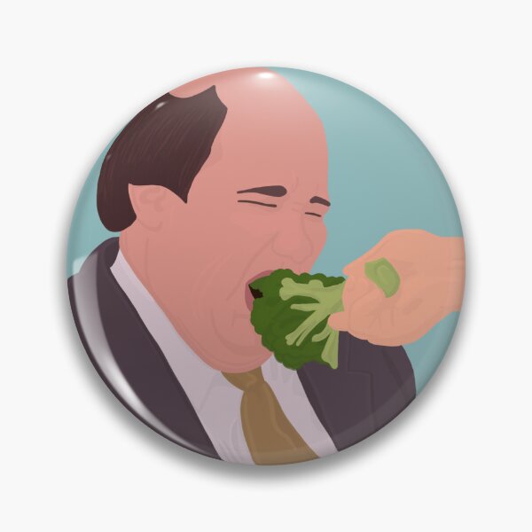 Item preview, Kevin Malone eating broccoli designed and sold by studioLG.