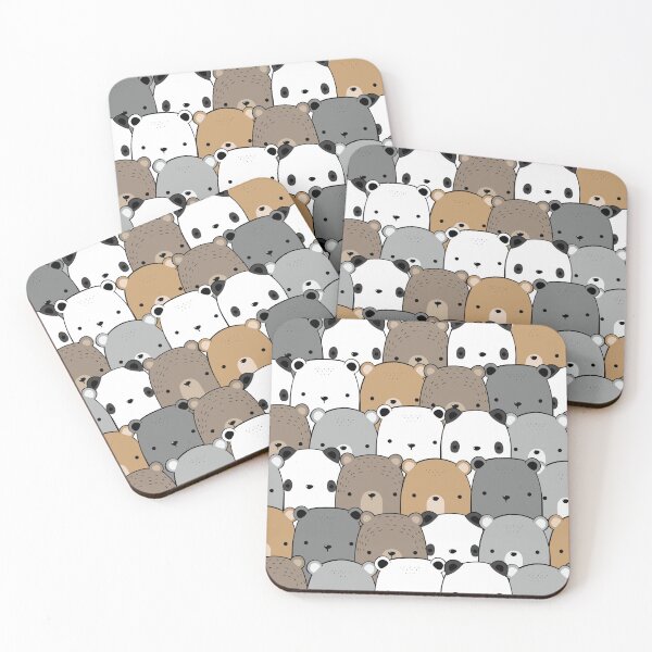 Item preview, Cute Panda, teddy bear and Polar bear cartoon doodle. designed and sold by Kanchan1987.