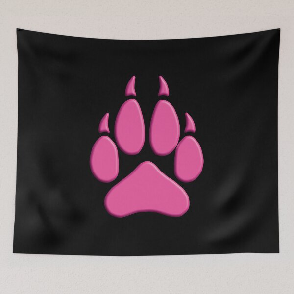 Item preview, Pink 3D Wolf Paw designed and sold by geraldineMS.