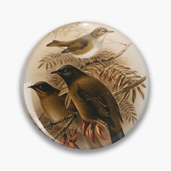 Item preview, The silver eye, male and female birds painting designed and sold by BestDesign87.