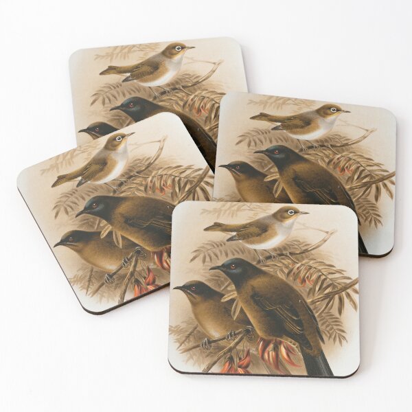 Item preview, The silver eye, male and female birds painting designed and sold by BestDesign87.