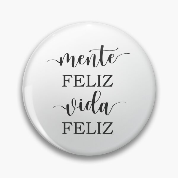 Item preview, Mente Feliz Vida Feliz, Spanish Quote designed and sold by Aryam Quotes.