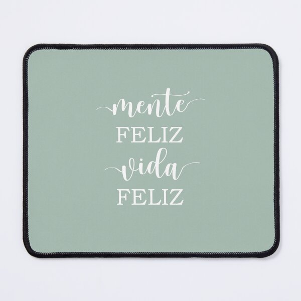 Item preview, Mente Feliz Vida Feliz, Spanish Quote designed and sold by Aryam Quotes.