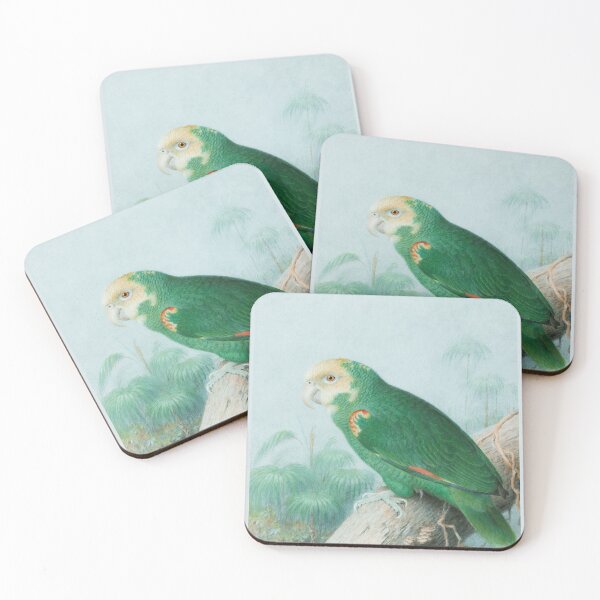 Item preview, Yellow-headed Amazon Parrot on tree branch painting designed and sold by BestDesign87.