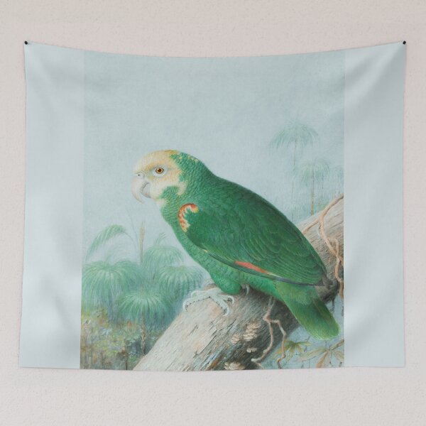 Item preview, Yellow-headed Amazon Parrot on tree branch painting designed and sold by BestDesign87.