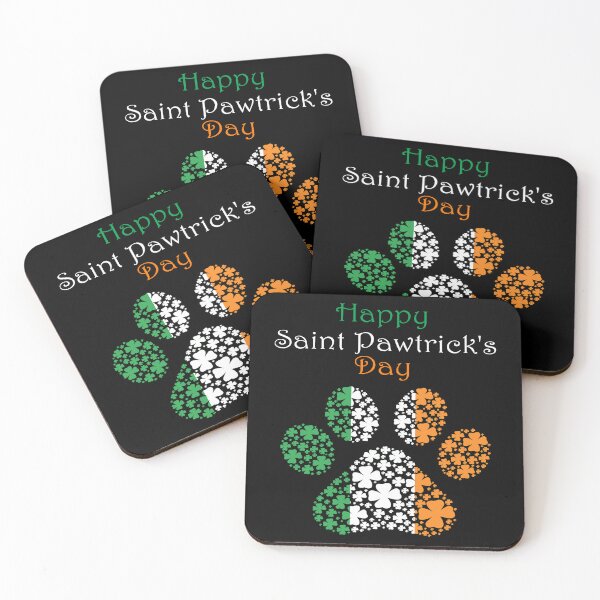 Item preview, Happy Saint Pawtrick's Day Irish Pawprint designed and sold by Deborah Camp.