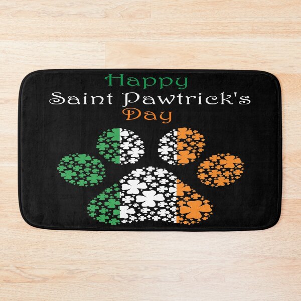 Item preview, Happy Saint Pawtrick's Day Irish Pawprint designed and sold by Deborah Camp.