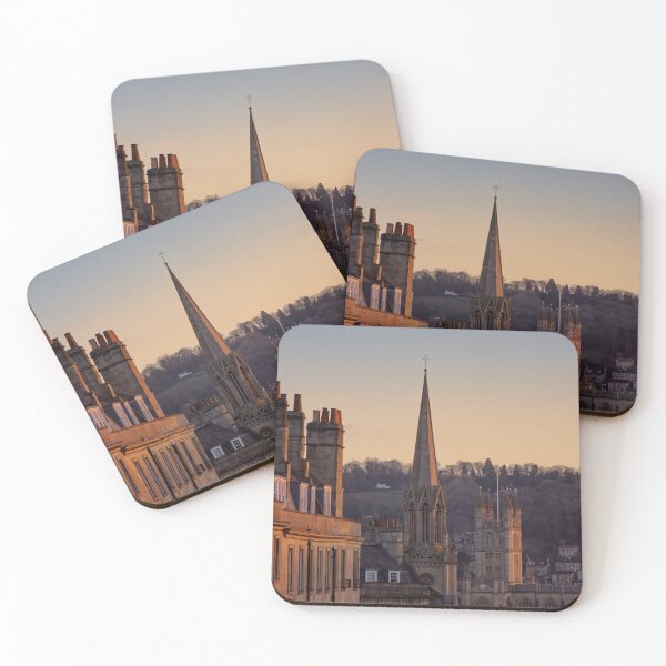 Item preview, Winter sun hitting the Bath Abbey and surrounding sky line designed and sold by duncan1980uk.