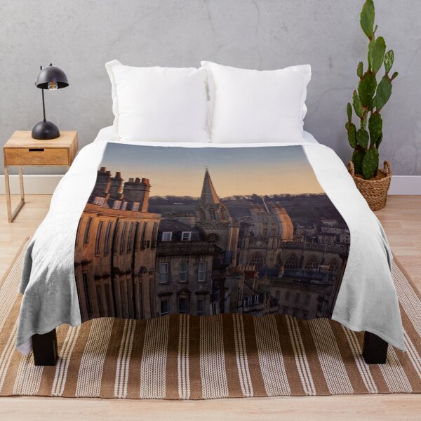 Item preview, Winter sun hitting the Bath Abbey and surrounding sky line designed and sold by duncan1980uk.